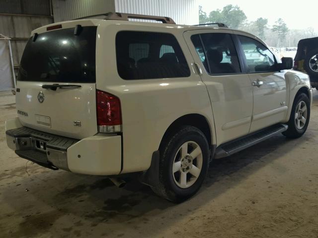 5N1BA08A57N715657 - 2007 NISSAN ARMADA SE WHITE photo 4