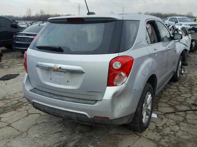 2GNALAEK5F6390094 - 2015 CHEVROLET EQUINOX LS SILVER photo 4