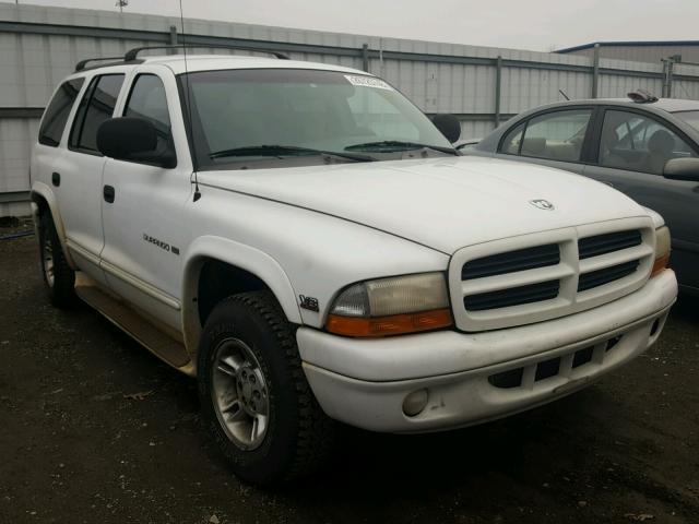 1B4HS28NXYF287653 - 2000 DODGE DURANGO WHITE photo 1