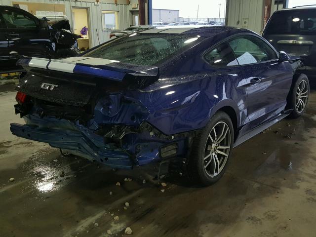 1FA6P8CF0G5267033 - 2016 FORD MUSTANG GT BLUE photo 4