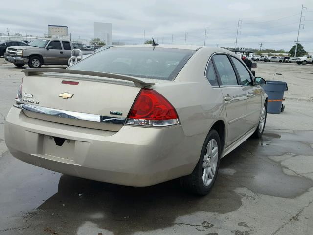 2G1WB5EK7B1328673 - 2011 CHEVROLET IMPALA LT GOLD photo 4