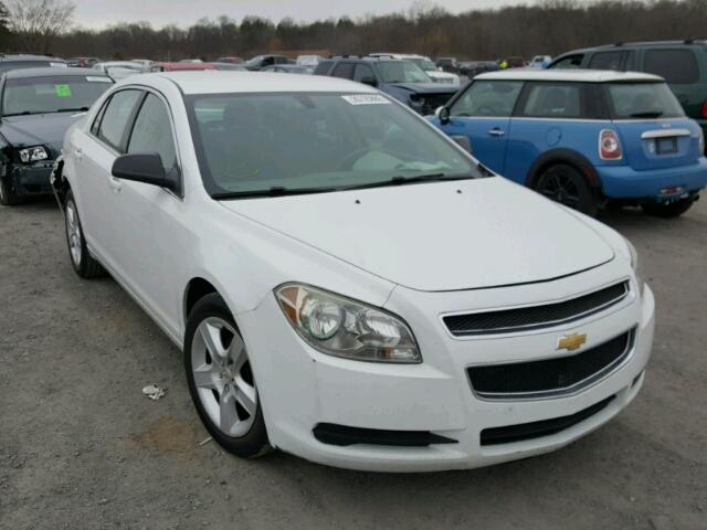 1G1ZA5EU7CF313795 - 2012 CHEVROLET MALIBU LS WHITE photo 1