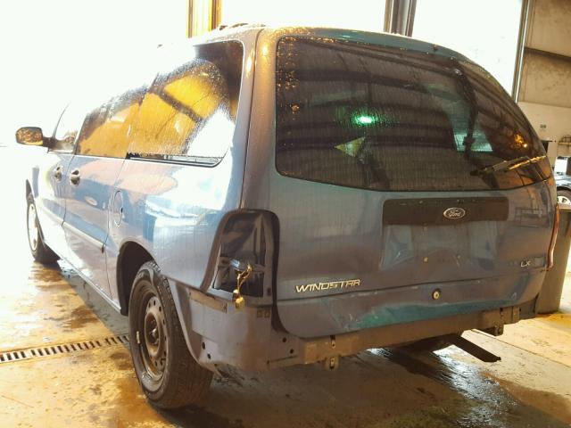 2FMZA51463BB40278 - 2003 FORD WINDSTAR L BLUE photo 3