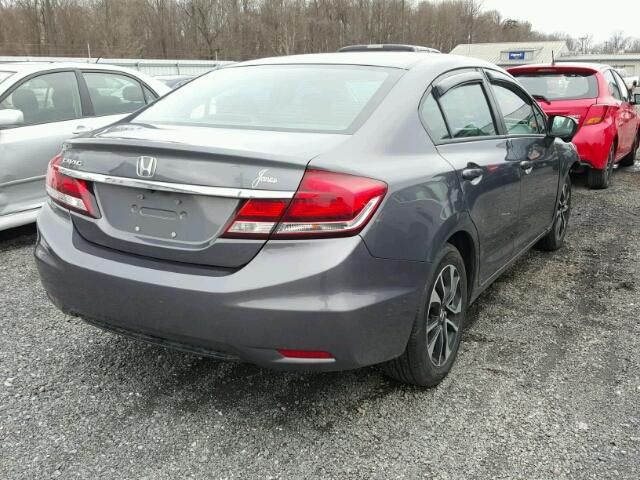 2HGFB2F84EH554613 - 2014 HONDA CIVIC EX ნაცრისფერი ფოტო 4
