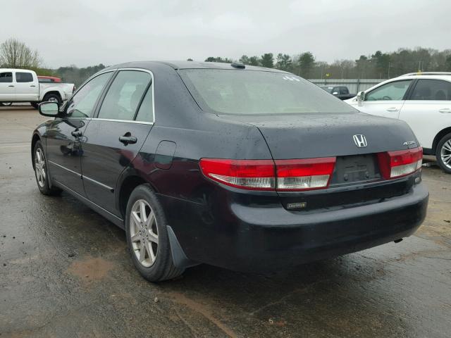 1HGCM66584A085923 - 2004 HONDA ACCORD EX BLACK photo 3