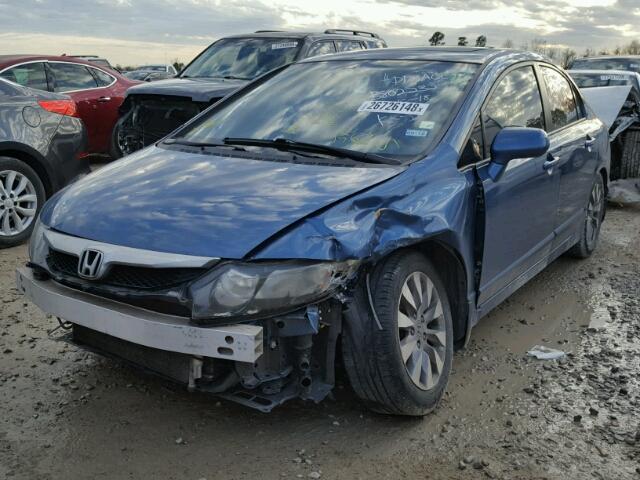 19XFA1F8XAE061424 - 2010 HONDA CIVIC EX BLUE photo 2