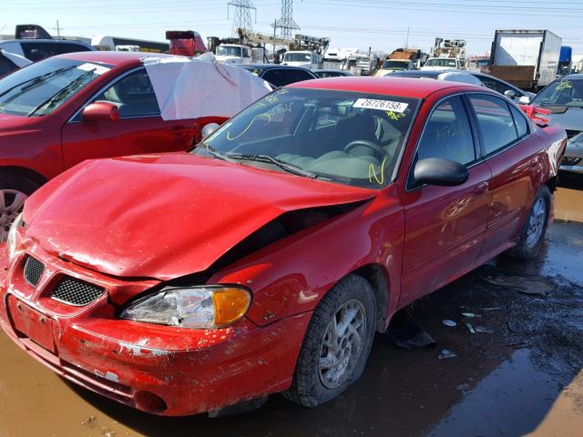 1G2NF52E83C293261 - 2003 PONTIAC GRAND AM S RED photo 2