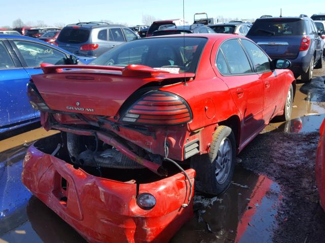 1G2NF52E83C293261 - 2003 PONTIAC GRAND AM S RED photo 4