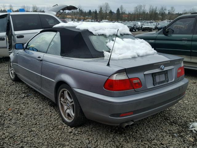 WBABW53475PJ97196 - 2005 BMW 330 CI SILVER photo 3