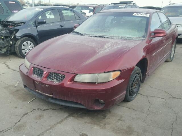 1G2WP52K41F231455 - 2001 PONTIAC GRAND PRIX RED photo 2