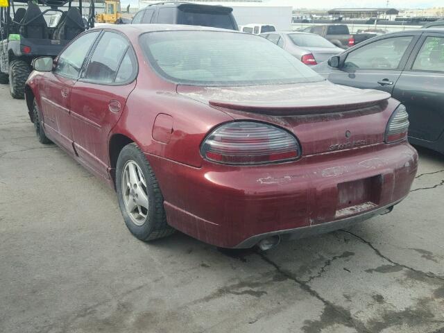 1G2WP52K41F231455 - 2001 PONTIAC GRAND PRIX RED photo 3