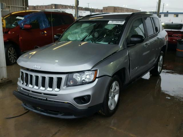 1C4NJCBAXGD568074 - 2016 JEEP COMPASS SP SILVER photo 2