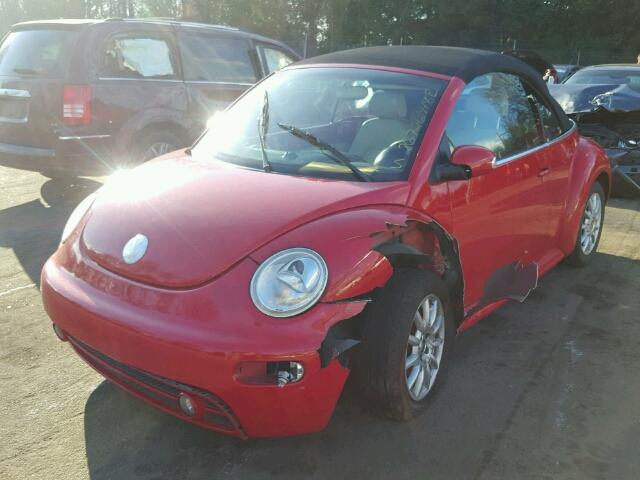 3VWCM31Y85M353806 - 2005 VOLKSWAGEN NEW BEETLE 红色 照片 2
