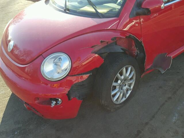 3VWCM31Y85M353806 - 2005 VOLKSWAGEN NEW BEETLE 红色 照片 9