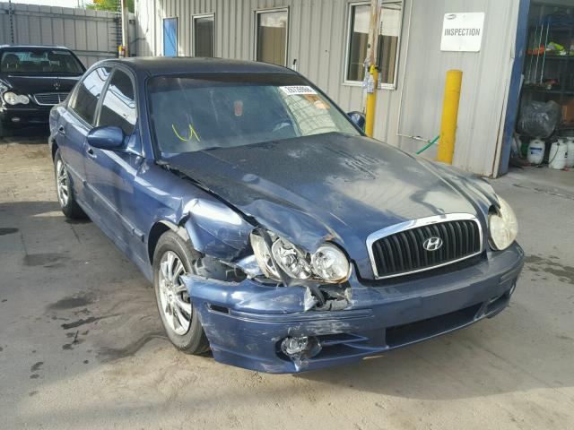 KMHWF25H44A074892 - 2004 HYUNDAI SONATA GL BLUE photo 1