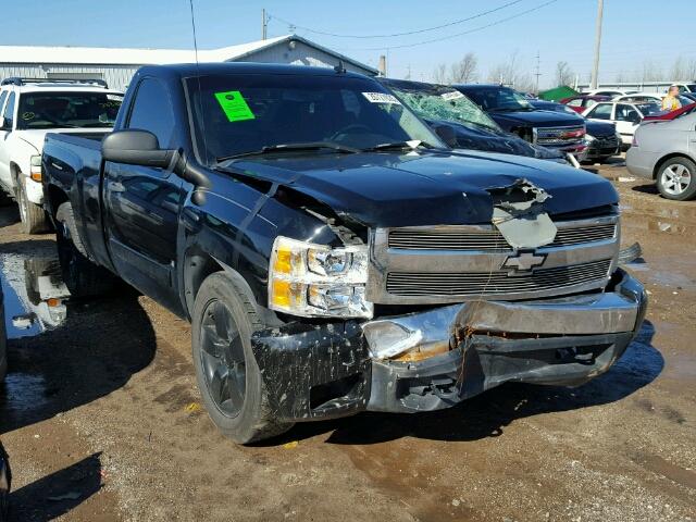 1GCEC14C17Z516333 - 2007 CHEVROLET SILVERADO BLACK photo 1