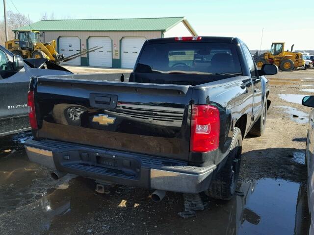 1GCEC14C17Z516333 - 2007 CHEVROLET SILVERADO BLACK photo 4