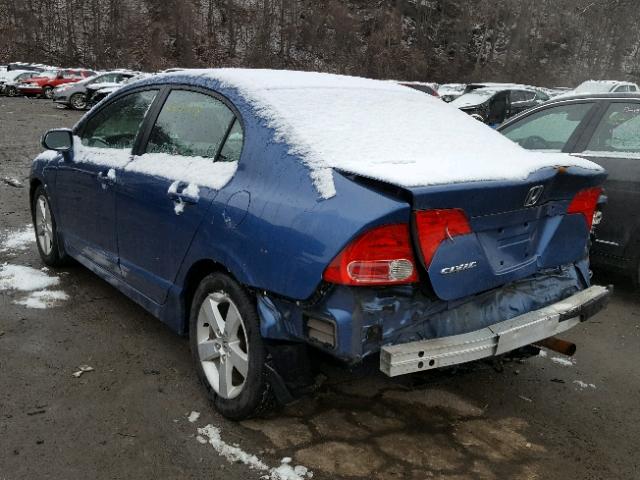 1HGFA16846L146212 - 2006 HONDA CIVIC EX BLUE photo 3