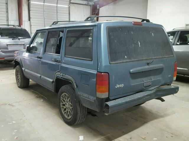 1J4FT78S8XL542238 - 1999 JEEP CHEROKEE L BLUE photo 3