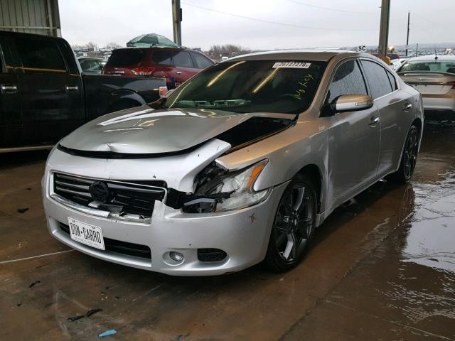 1N4AA5AP9DC819173 - 2013 NISSAN MAXIMA S SILVER photo 2