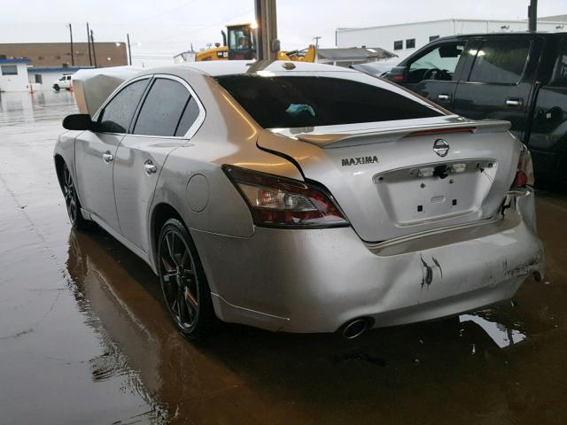 1N4AA5AP9DC819173 - 2013 NISSAN MAXIMA S SILVER photo 3