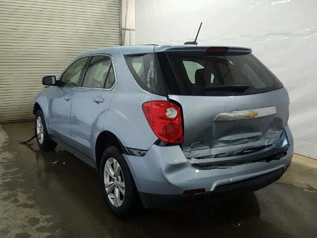 2GNALAEK0F6183404 - 2015 CHEVROLET EQUINOX LS BLUE photo 3