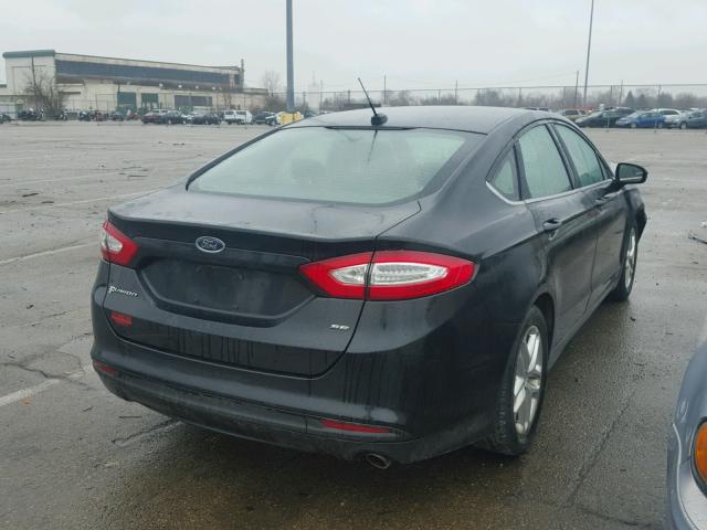 1FA6P0H7XE5363350 - 2014 FORD FUSION SE BLACK photo 4