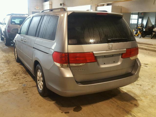 5FNRL38608B087789 - 2008 HONDA ODYSSEY EX SILVER photo 3