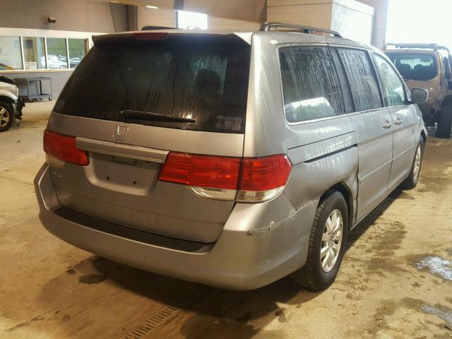 5FNRL38608B087789 - 2008 HONDA ODYSSEY EX SILVER photo 4