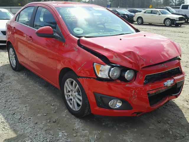 1G1JC5SH0E4171724 - 2014 CHEVROLET SONIC LT RED photo 1