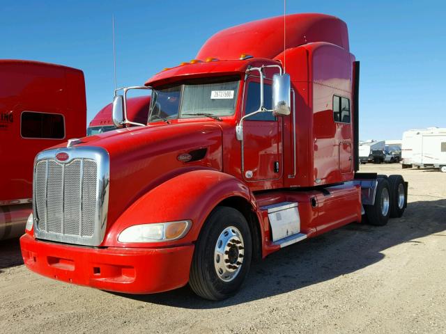 1XPHDP9X9BD118705 - 2011 PETERBILT 386 RED photo 2