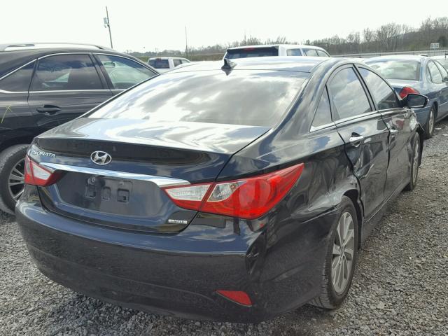 5NPEC4ACXEH817533 - 2014 HYUNDAI SONATA SE BLACK photo 4