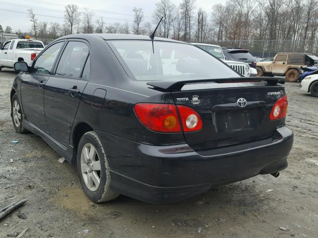 2T1BR32EX4C242329 - 2004 TOYOTA COROLLA CE BLACK photo 3