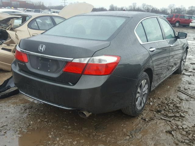 1HGCR2F32EA262959 - 2014 HONDA ACCORD LX GRAY photo 4