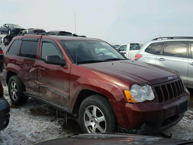 1J8GR48KX8C147348 - 2008 JEEP GRAND CHER RED photo 1