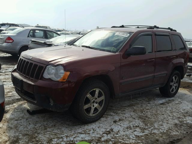 1J8GR48KX8C147348 - 2008 JEEP GRAND CHER RED photo 2