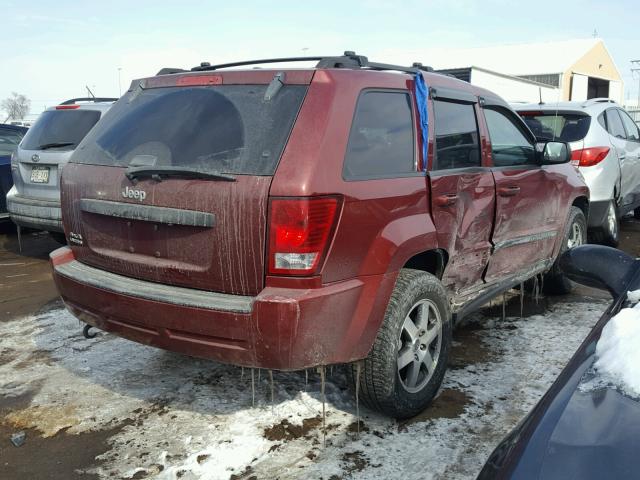 1J8GR48KX8C147348 - 2008 JEEP GRAND CHER RED photo 4