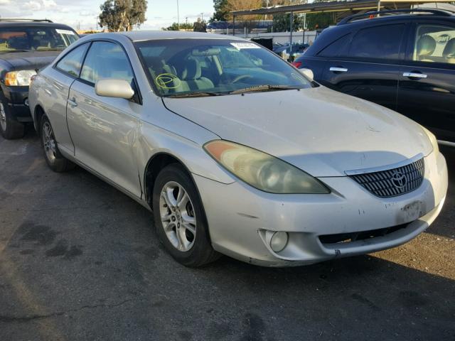 4T1CE38P24U809169 - 2004 TOYOTA CAMRY SOLA SILVER photo 1