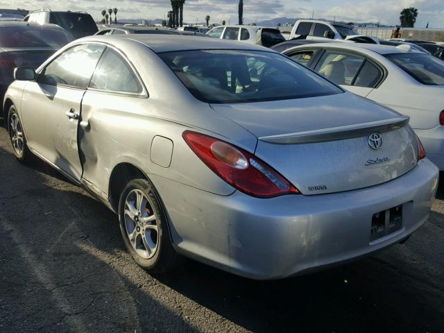 4T1CE38P24U809169 - 2004 TOYOTA CAMRY SOLA SILVER photo 3