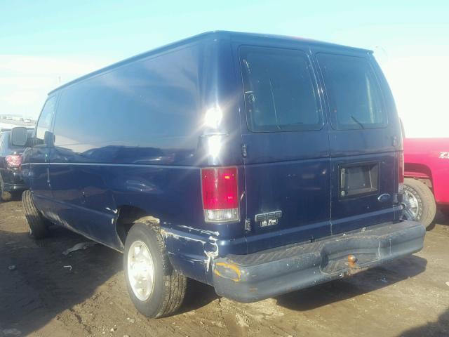 1FTNE14W78DA43458 - 2008 FORD ECONOLINE BLUE photo 3