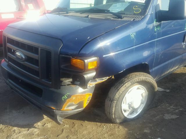 1FTNE14W78DA43458 - 2008 FORD ECONOLINE BLUE photo 9