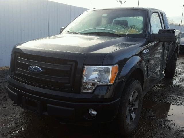 1FTFX1EFXEFA40471 - 2014 FORD F150 SUPER BLACK photo 2