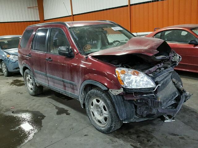 JHLRD78535C810381 - 2005 HONDA CR-V LX RED photo 1