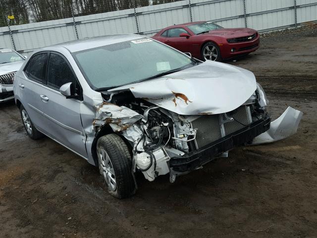 2T1BURHE4EC111214 - 2014 TOYOTA COROLLA L SILVER photo 1