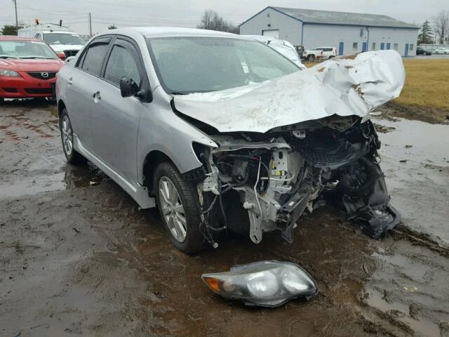 1NXBU4EE4AZ348169 - 2010 TOYOTA COROLLA BA SILVER photo 1