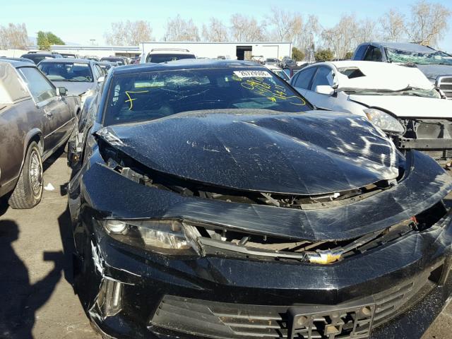 1G1FA1RS9G0116284 - 2016 CHEVROLET CAMARO LT BLACK photo 9