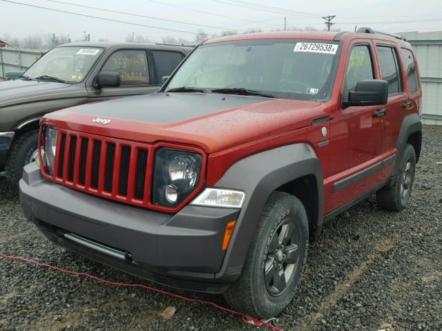 1J4PN3GK8AW146924 - 2010 JEEP LIBERTY RE ORANGE photo 2