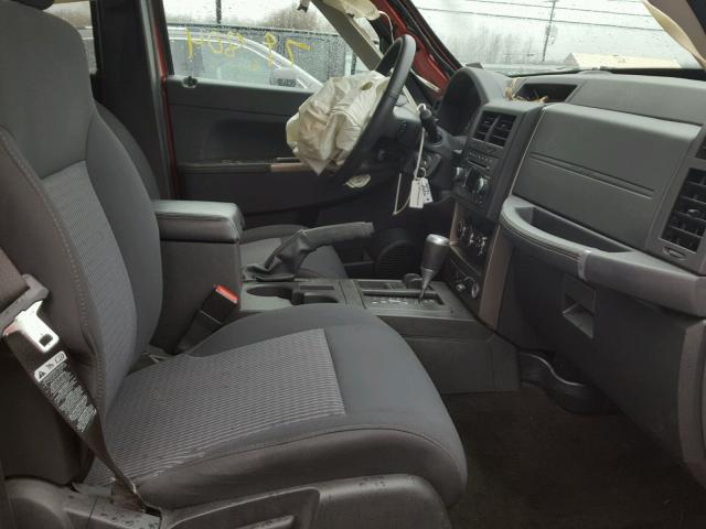 1J4PN3GK8AW146924 - 2010 JEEP LIBERTY RE ORANGE photo 5