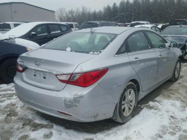 5NPEB4ACXDH759876 - 2013 HYUNDAI SONATA GLS SILVER photo 4