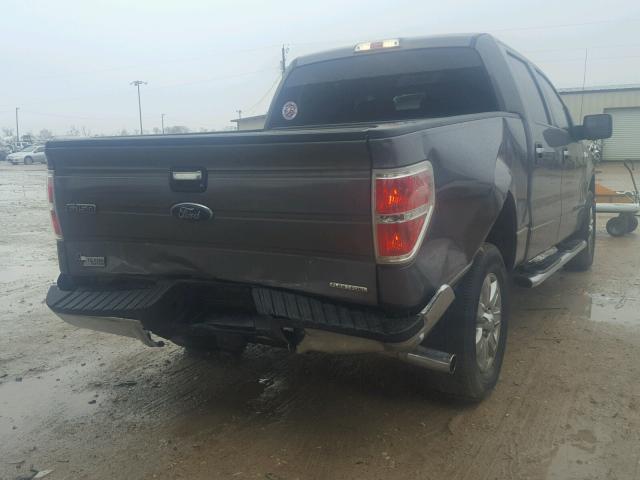 1FTEW1CM0DKD94733 - 2013 FORD F150 SUPER GRAY photo 4